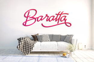 Baratta Font: A Flourished Script for Editorial Design