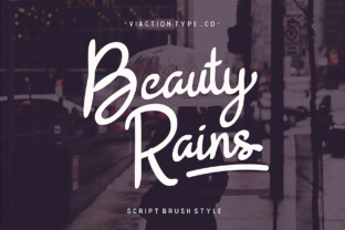Beauty Rains: A Handwritten Typeface for Authentic Branding