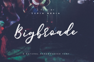 Bigbroade: A Hand Brushed Typeface for Authentic Branding