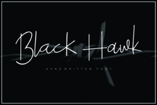 Black Hawk: A Modern Handwritten Font for Web Design