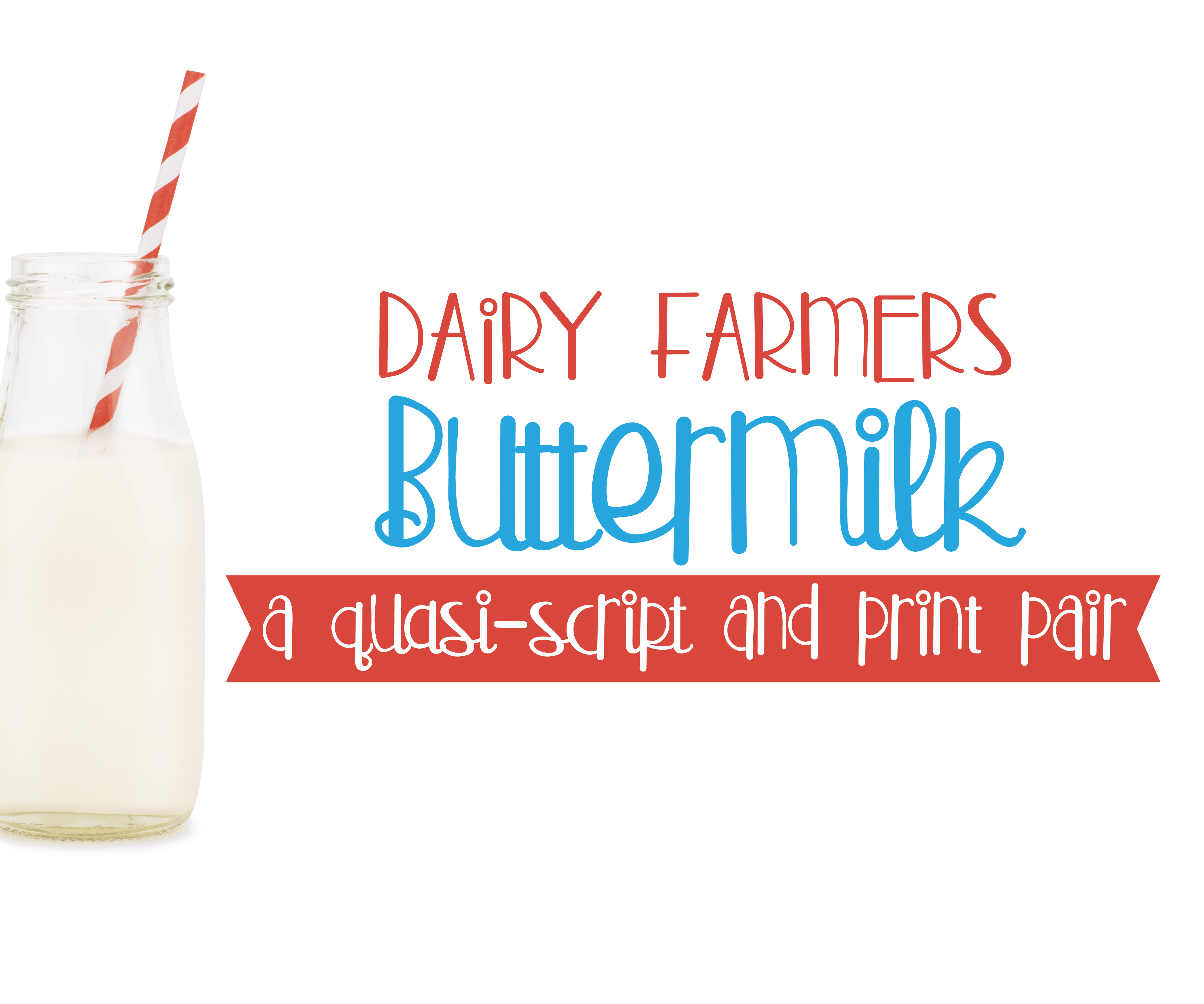 Buttermilk: A Whimsical Script Typeface for Editorial Design