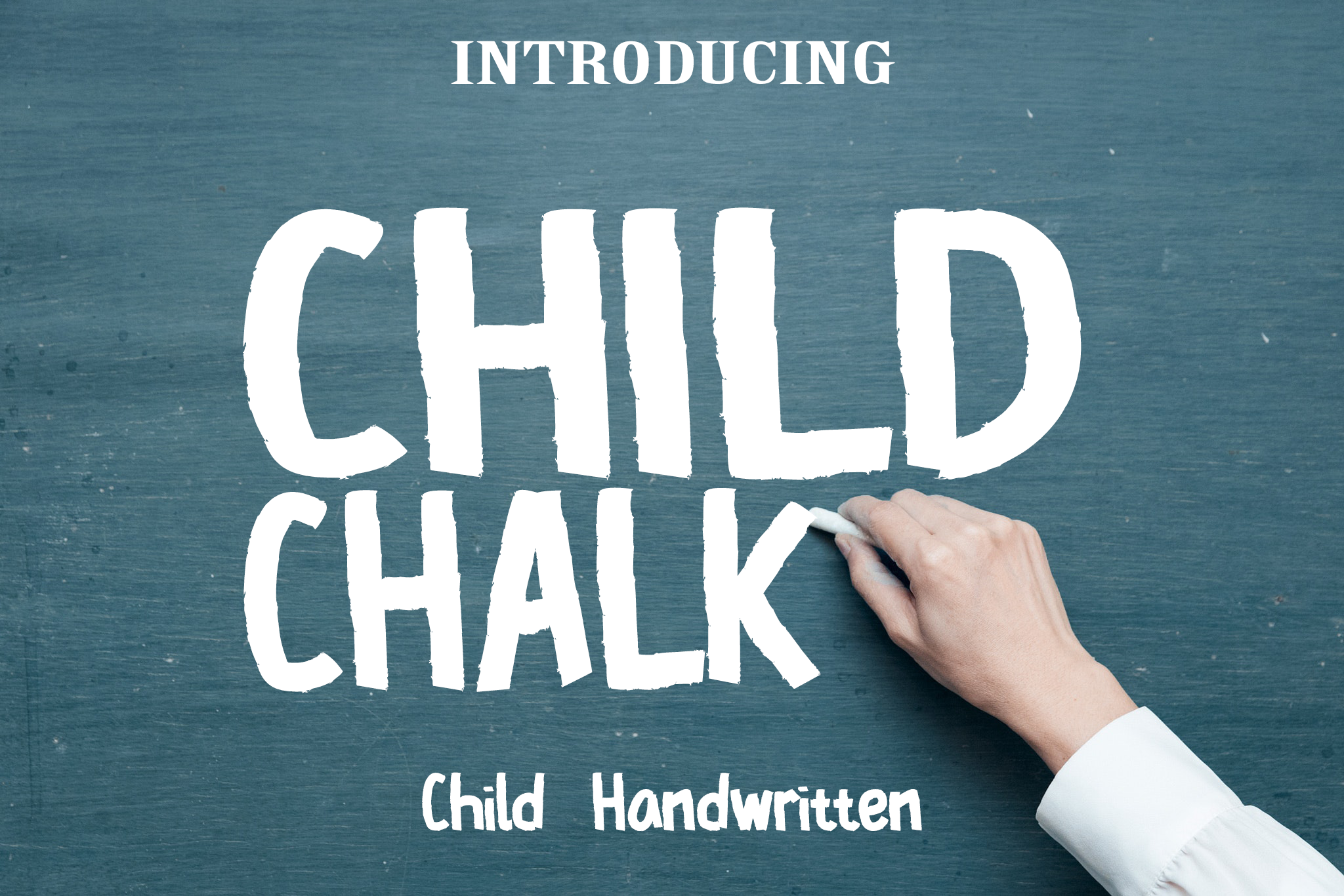 Child Chalk Typeface: A Story for Editorial Design