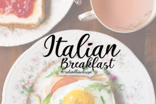 Italian Breakfast: A Bouncy Script Font for Editorial Design
