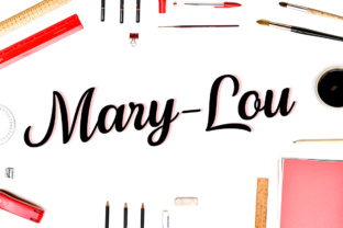 Mary-Lou: The Script Font That Elevates Campaign Visuals