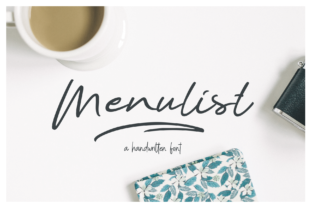 Menulist Font: A Handwritten Typeface for Makers