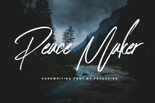 Peace Maker Font Review: A Dry Brush Typeface for Web Design