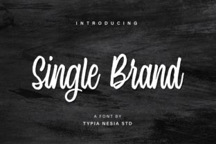 Single Brand: A Hand-Lettered Typeface for Editorial Charm