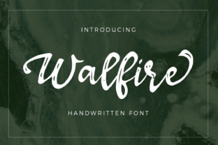 Walfire: A Textured Script Font for Modern Web Design